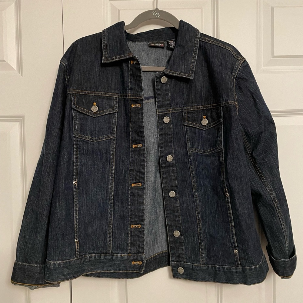 NWOT by Chico’s Denim Jacket, Size, Large (2 in Chico Sizing) with Size Pockets!